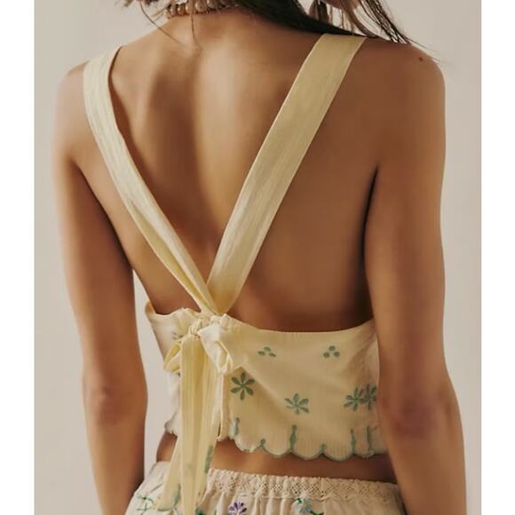 NWT Free People Kayla Embroidered Top, Medium - Picture 2 of 5